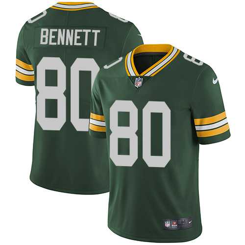 Nike Green Bay Packers #80 Martellus Bennett Green Team Color NFL Vapor Untouchable Limited Jersey,We sell and wholesale Nike Green Bay Packers #80 Martellus Bennett Green Team Color NFL Vapor Untouchable Limited Jersey on line form chian!